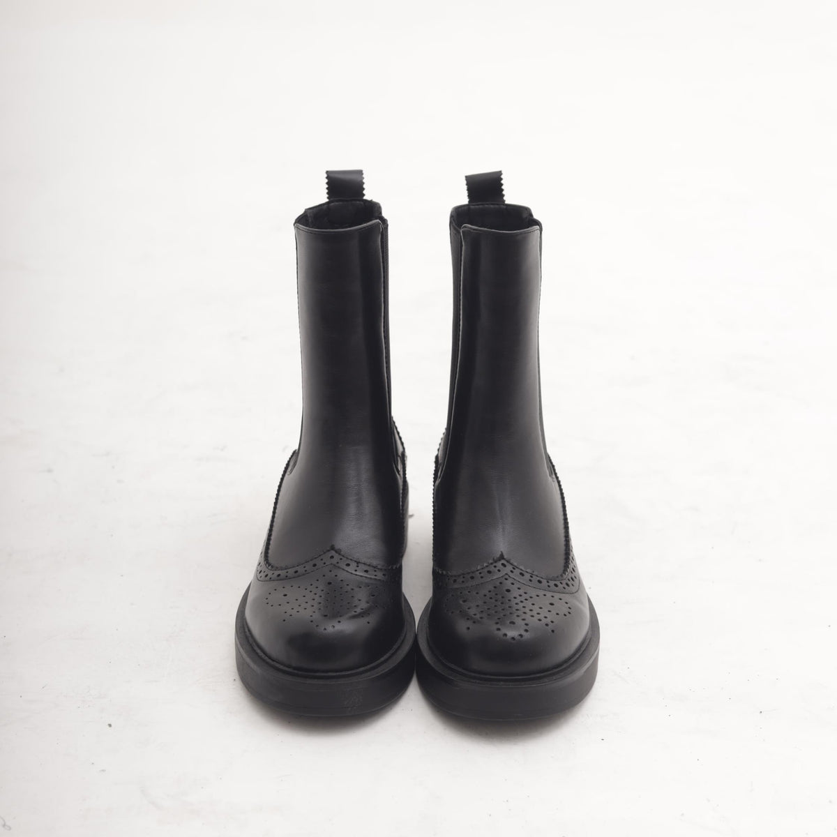 STIVALETTO CHELSEA BROGUE NERO 