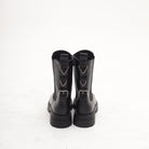 STIVALETTO ELASTICO E ZIP NERO<BR/> 