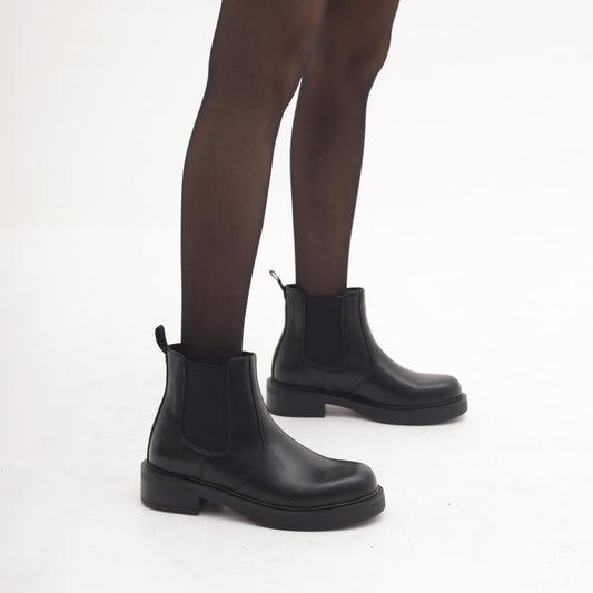 STIVALETTO CHELSEA BASSO NERO MP2744-1PUNE CHOCOLA