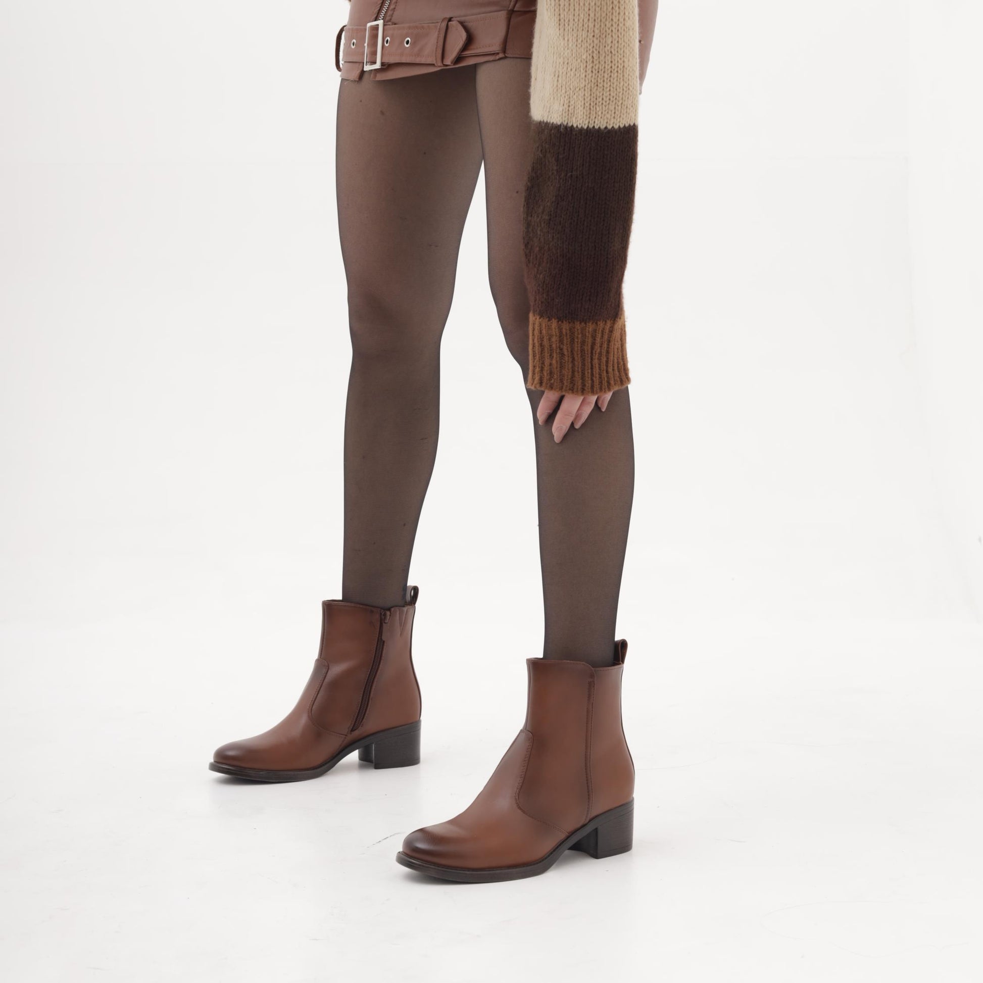 STIVALETTO CLASSIC LISCIO CUOIO MP356PUCU CHOCOLA