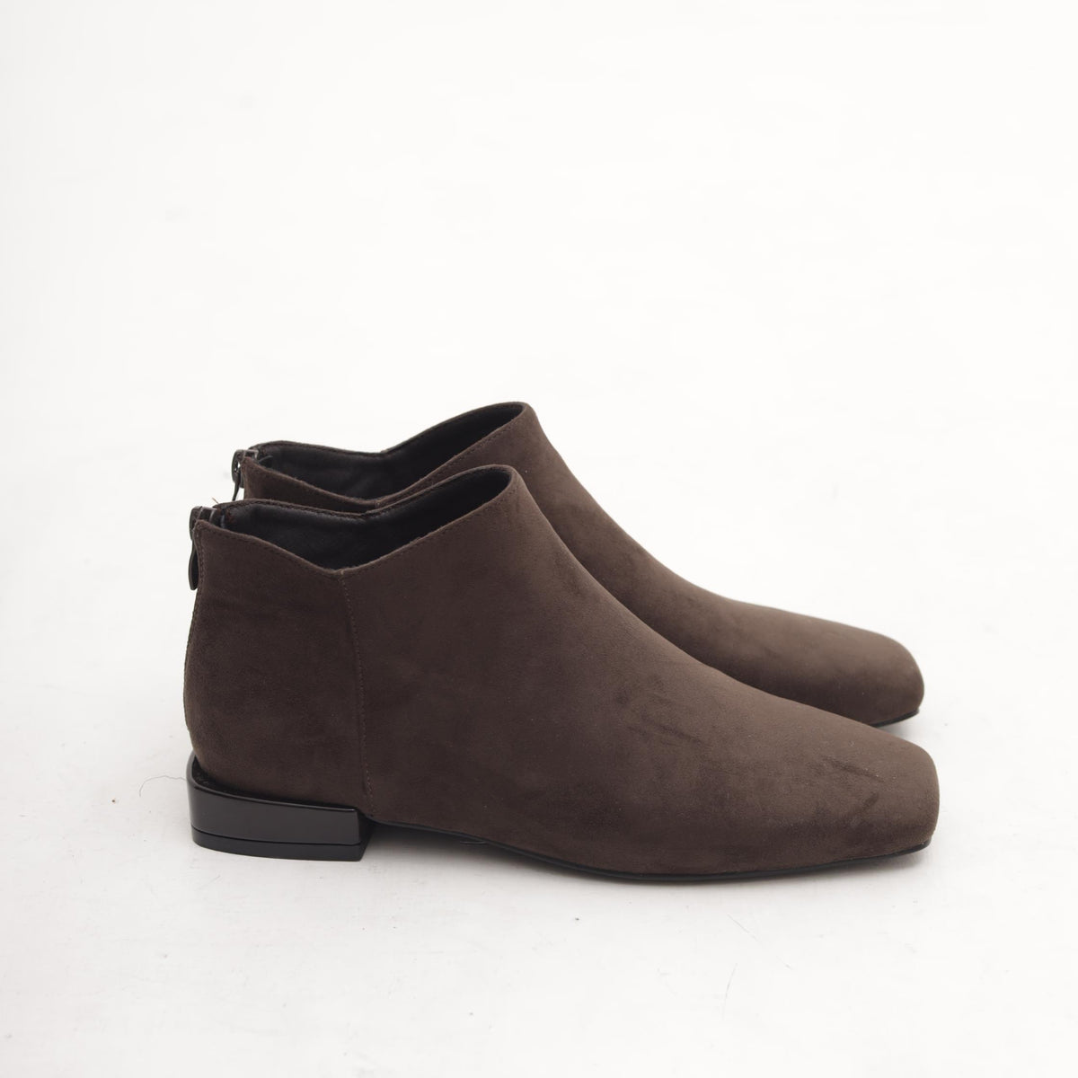 STIVALETTO FLAT QUADRATO TESTA DI MORO 