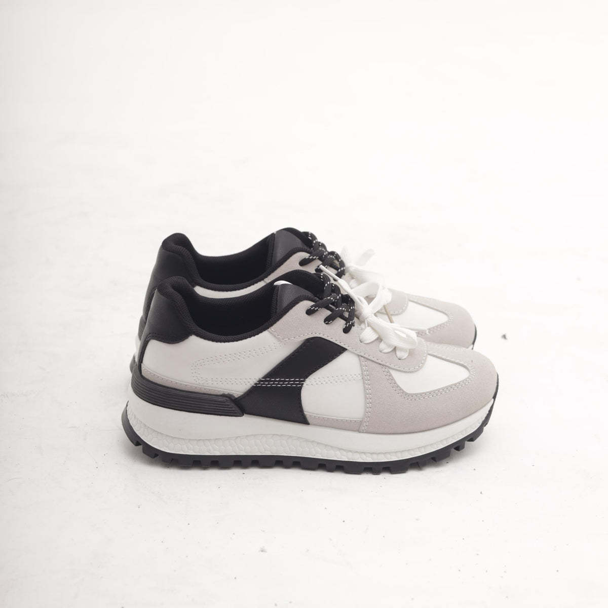SNEAKERS RUNNING COLOUR BLOCK BIANCO 