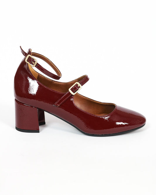 MARY JANE 2 CINTURINI BORDEAUX 9122VEBR CHOCOLA