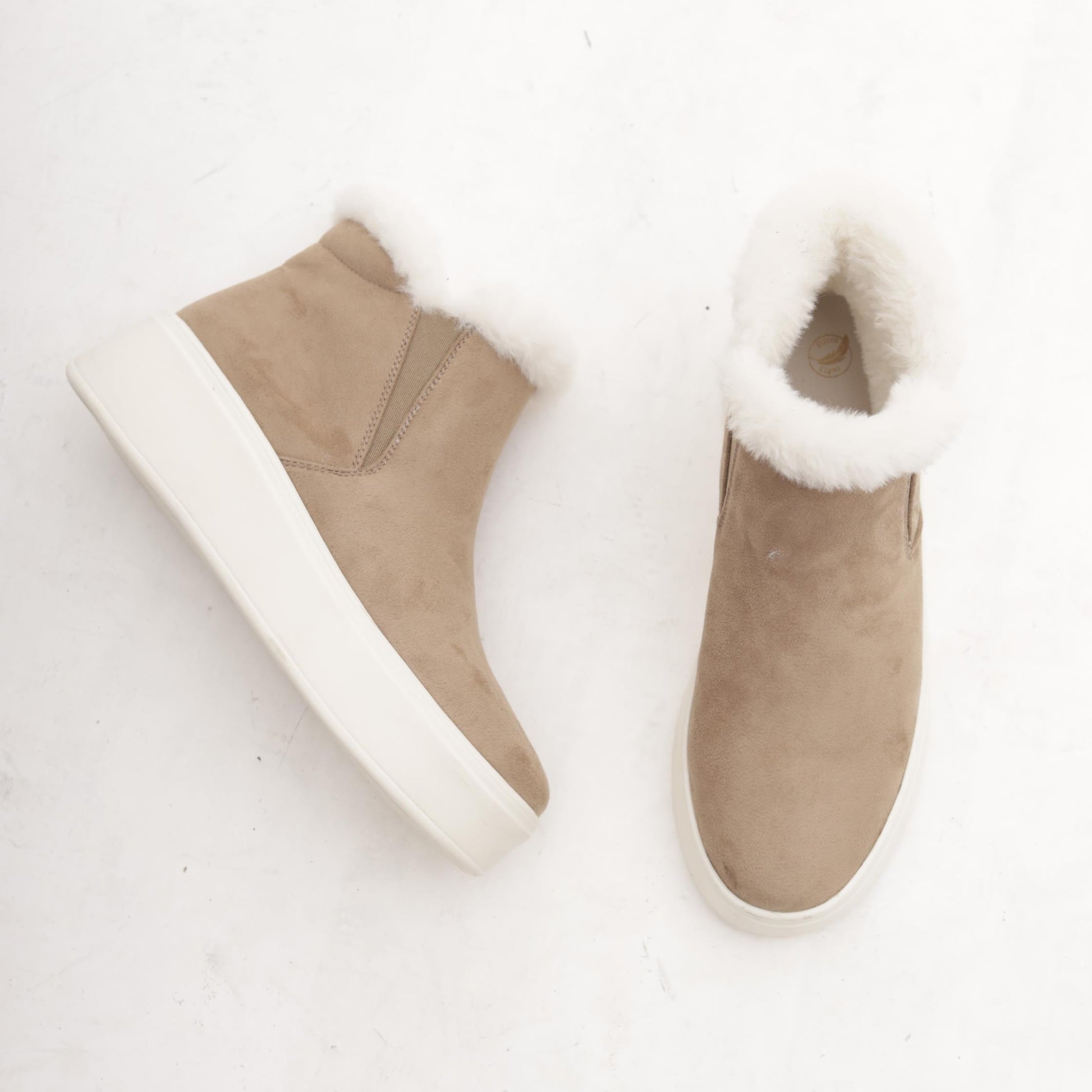 STIVALETTO SNEAKERS PLATFORM TAUPE 