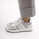 SNEAKERS RUNNING ALTA ARGENTO<BR/> 