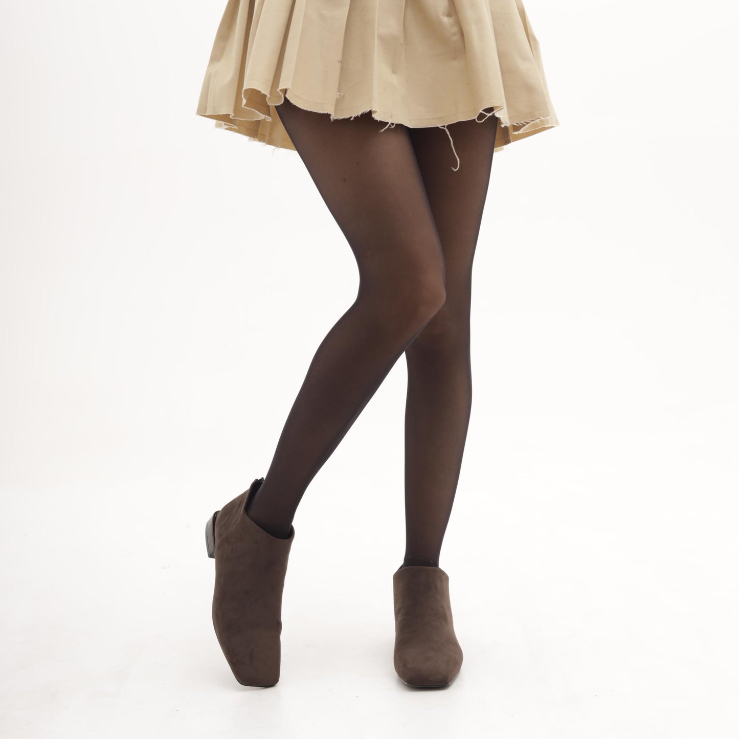 STIVALETTO FLAT QUADRATO TESTA DI MORO MP2734-3MFTM CHOCOLA