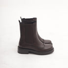 STIVALETTO CHELSEA BROGUE TESTA DI MORO 
