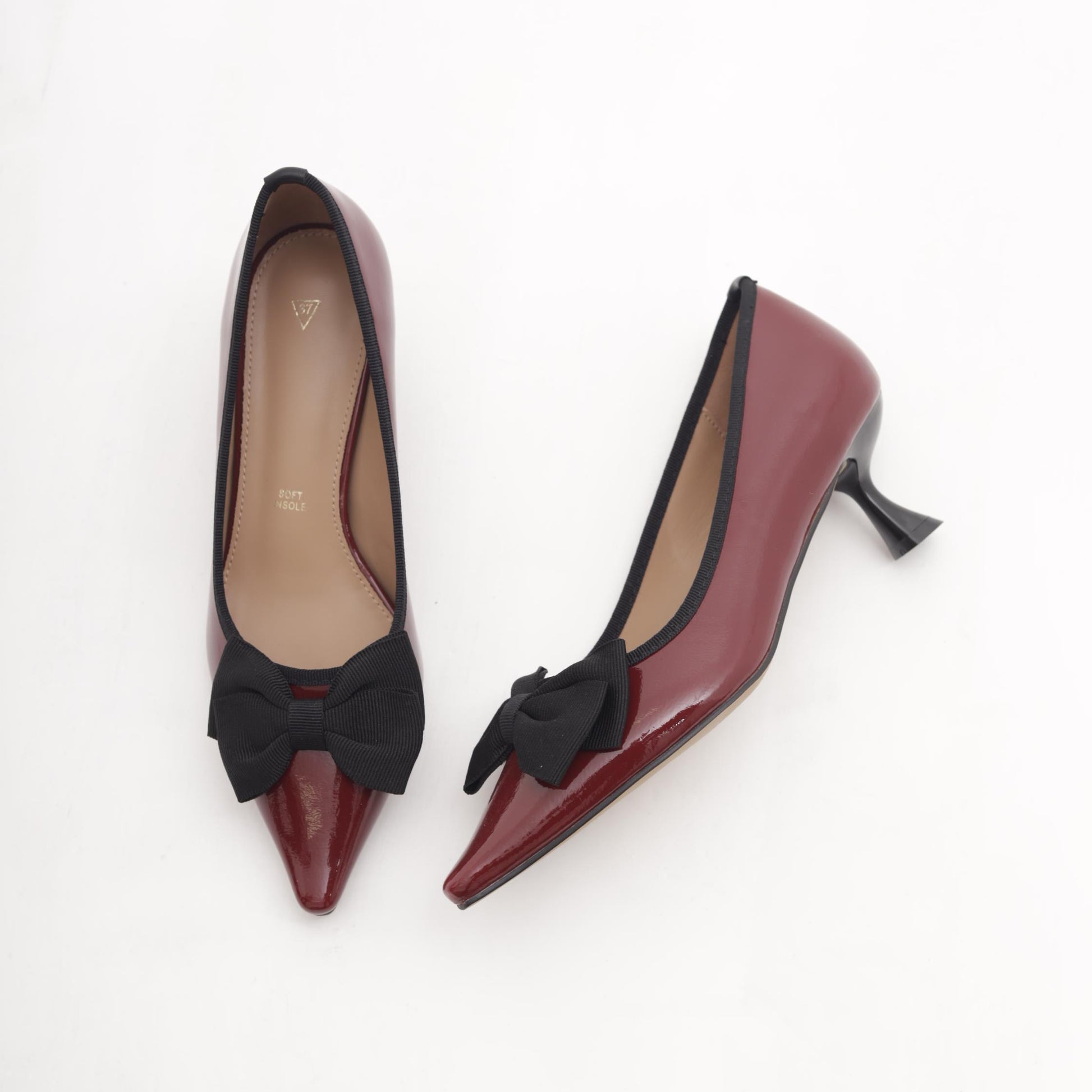 DECOLLETE FIOCCO BORDEAUX 