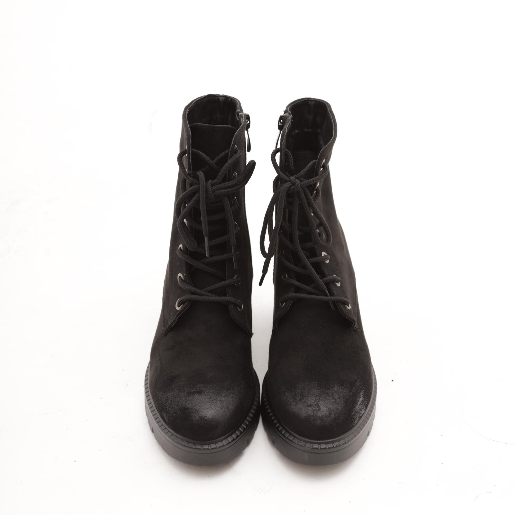 STIVALETTO ALLACCIATO BASSO NERO 