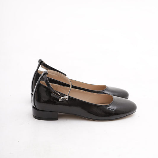 DECOLLETE' BASSA CINTURINO NERO 