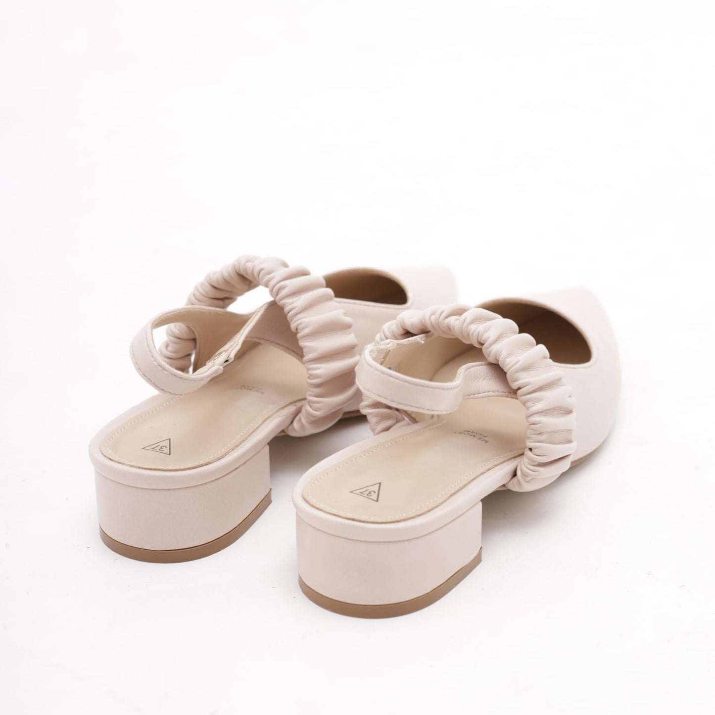 SLINGBACK BASSA ELASTICO NUDE 