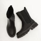 STIVALETTO ELASTICI STRASS NERO 