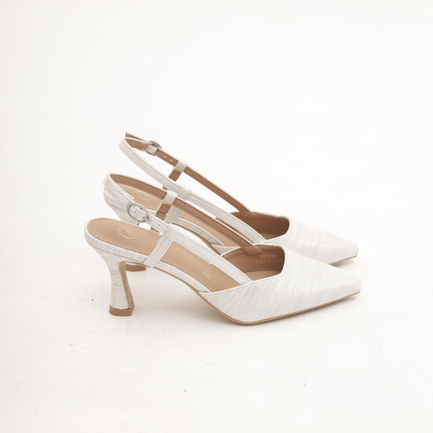 SLINGBACK CHIFFON ARGENTO 