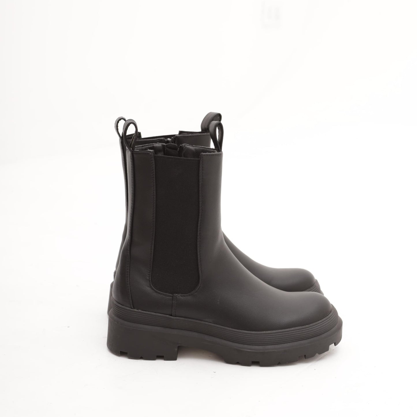 STIVALETTO ELASTICI E ZIP NERO 