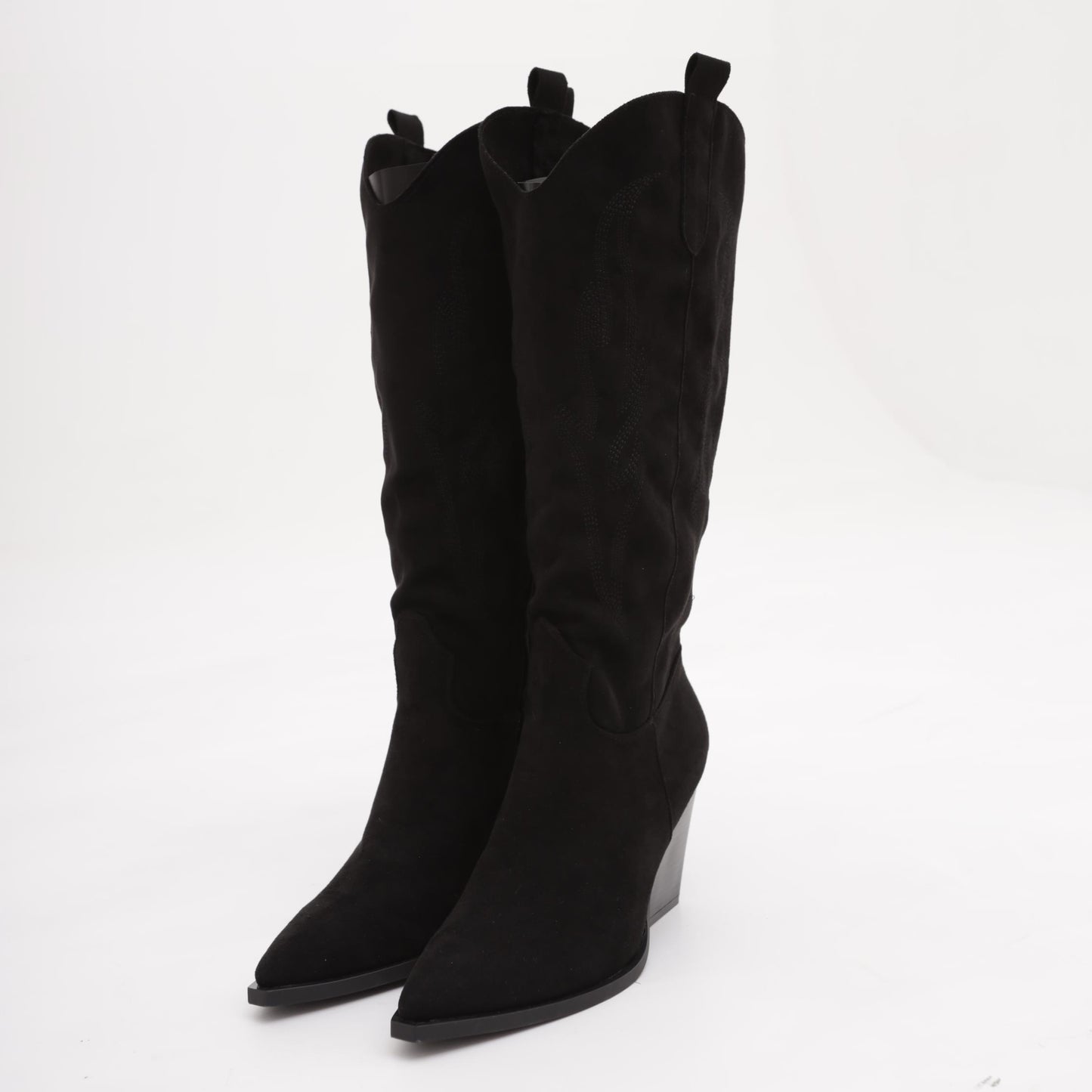 TEXANO ALTO RICAMATO NERO<BR/> 