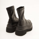 STIVALETTO STRETCH PLATFORM NERO 