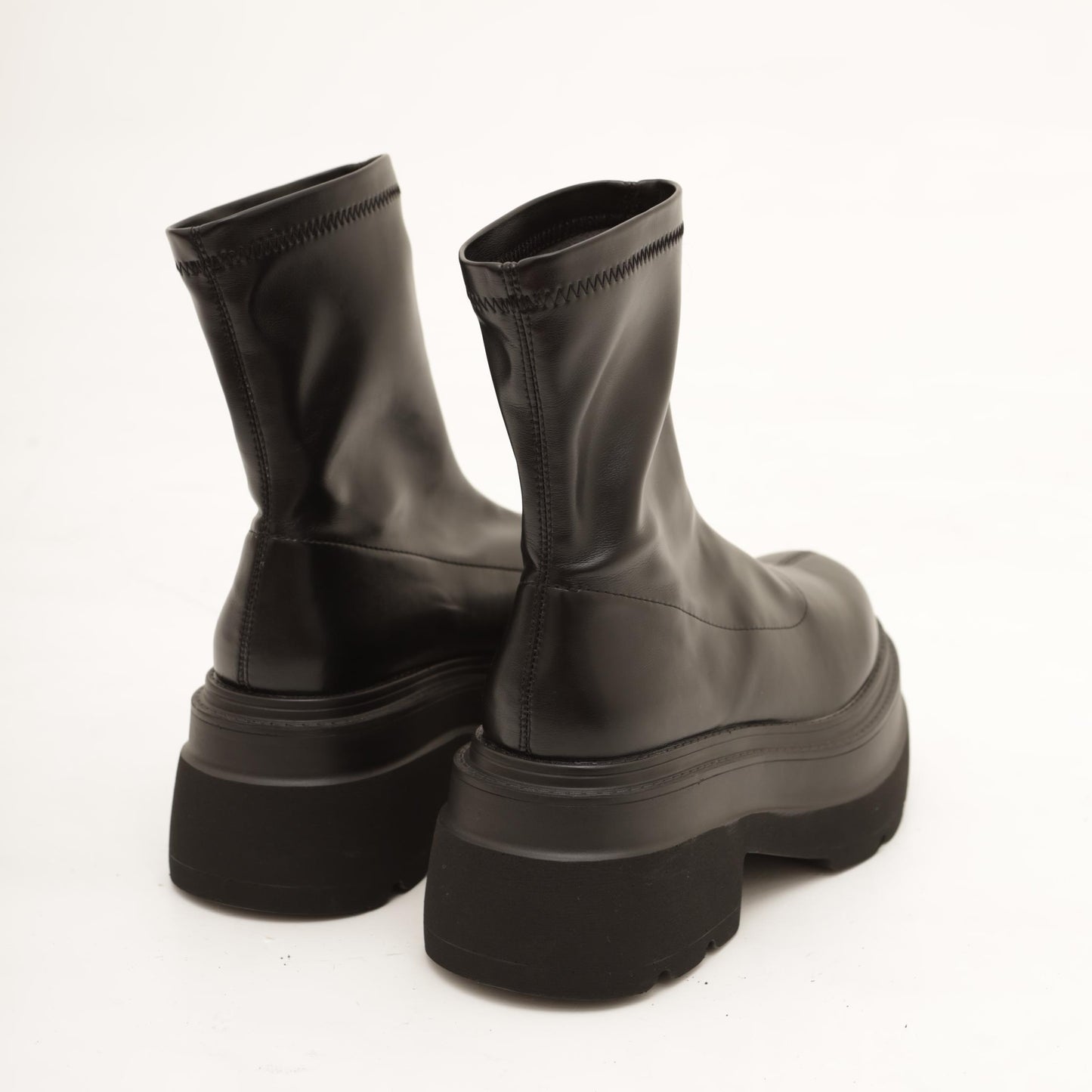 STIVALETTO STRETCH PLATFORM NERO 