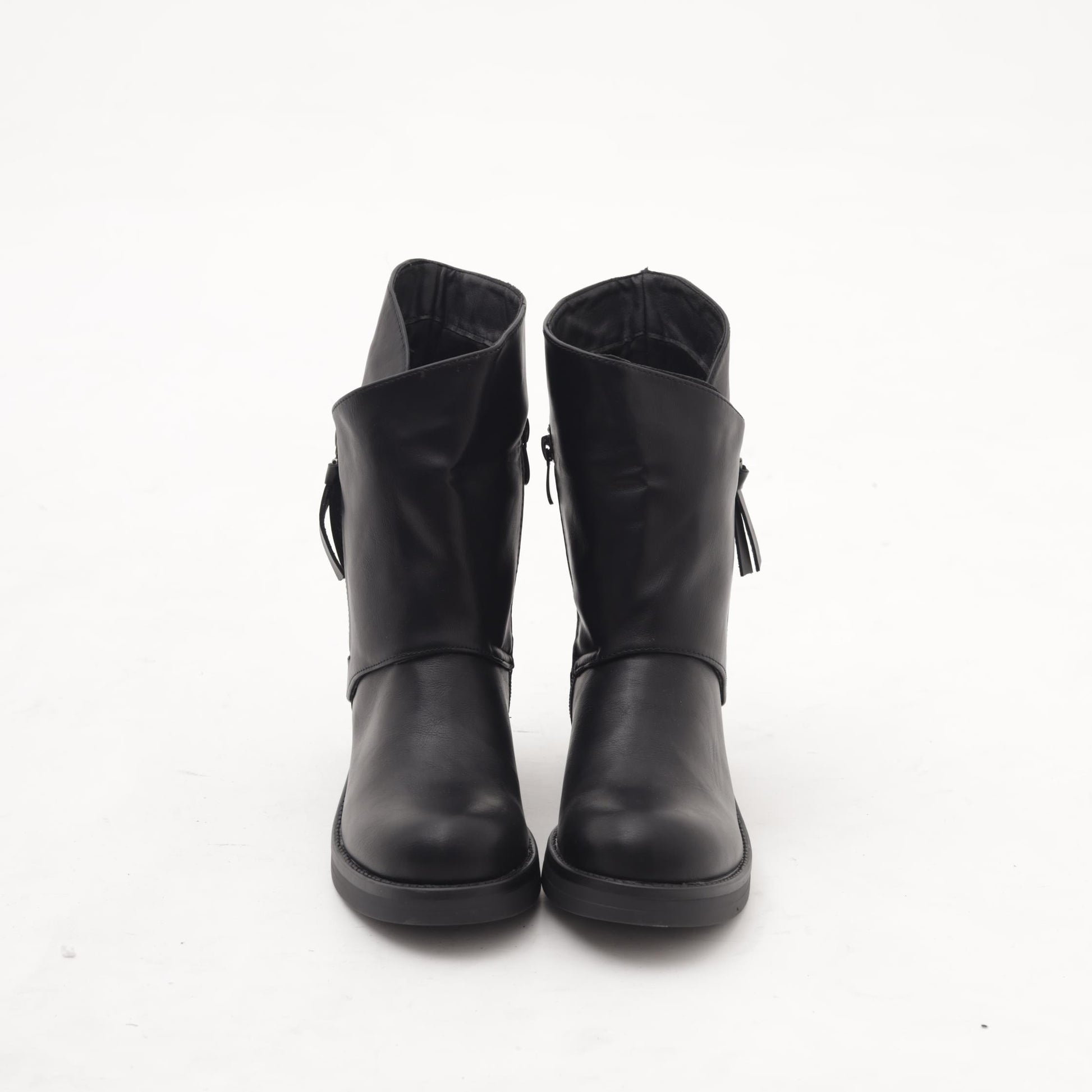 BIKER ASIMMETRICI ZIP NERO 