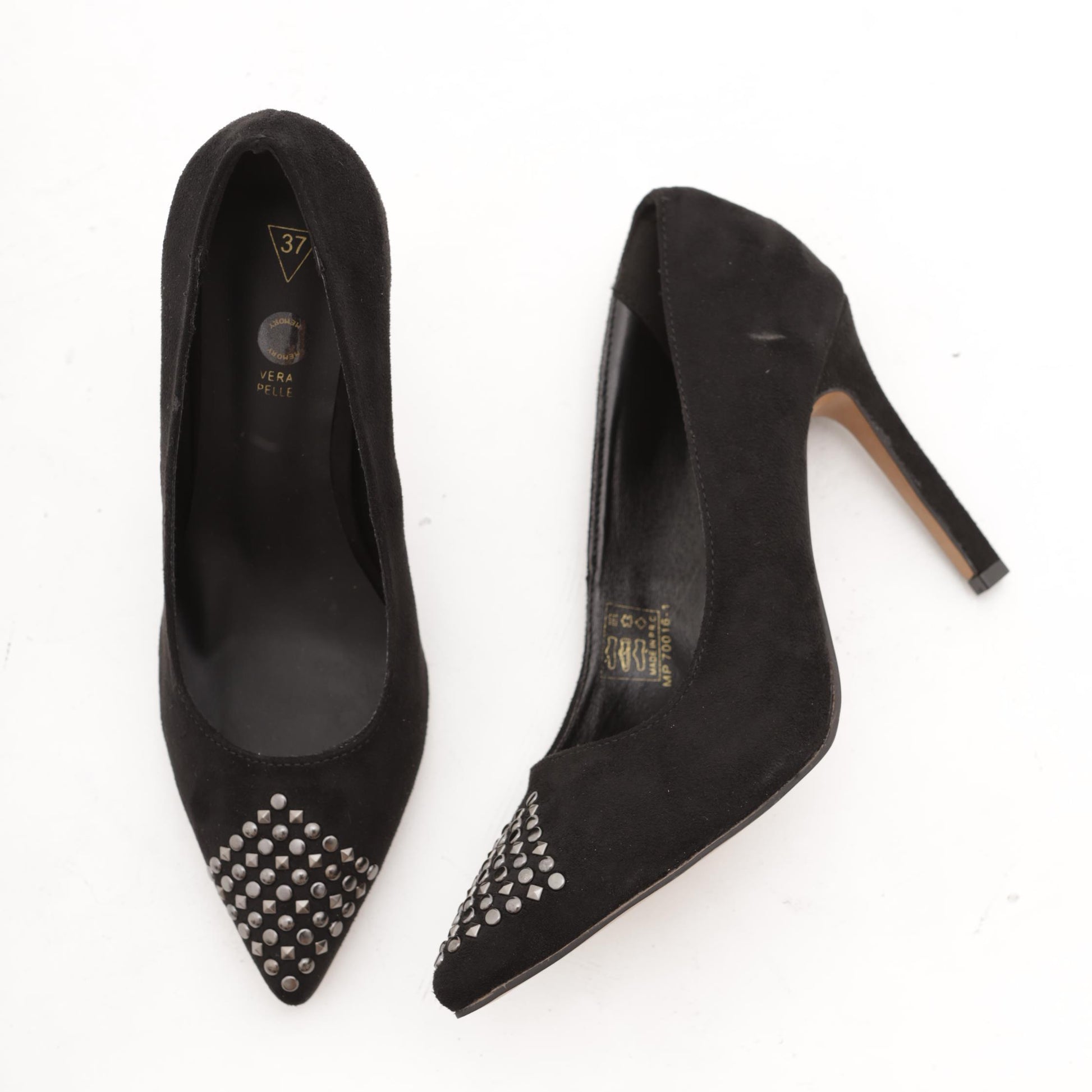 DECOLLETE' ALTA BORCHIE NERO MP70016-1MFNERO CHOCOLA