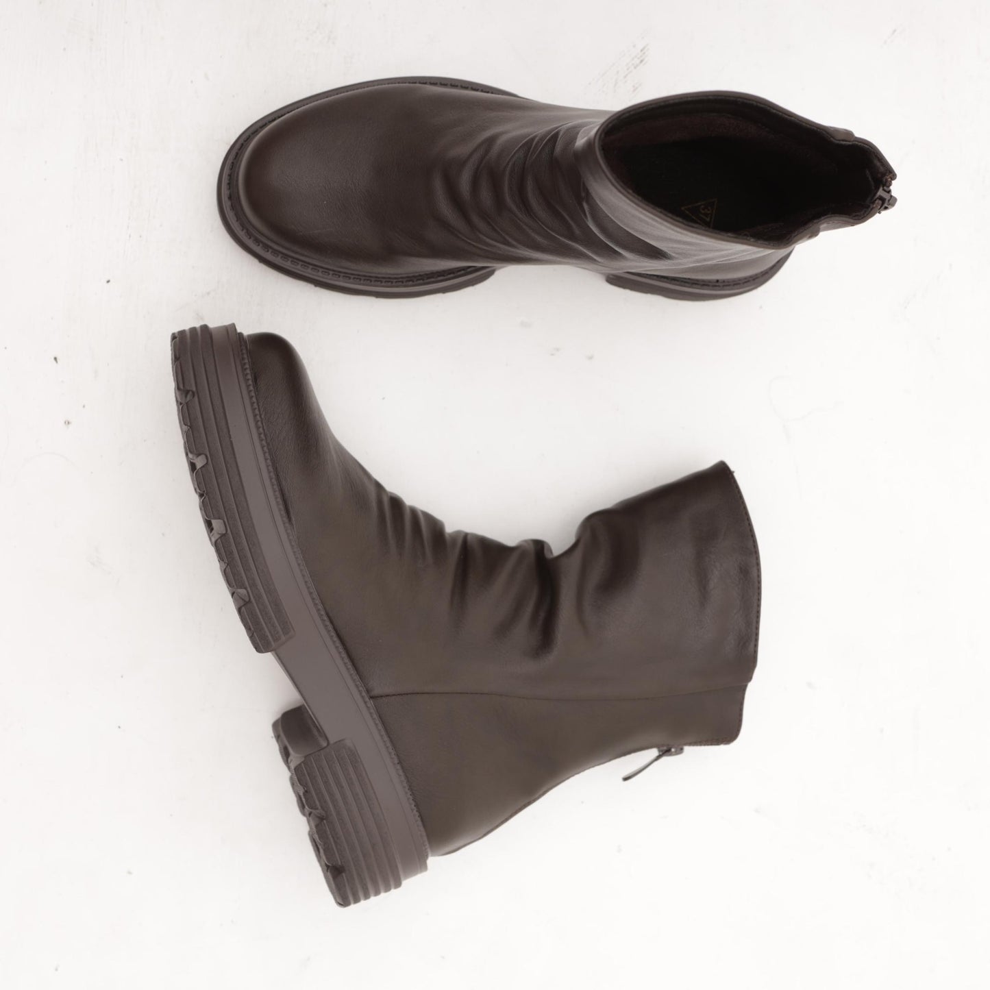 STIVALETTO BANANA CHOCOLA' TESTA DI MORO 