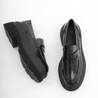 MOCASSINO PLATFORM NERO<BR/> 