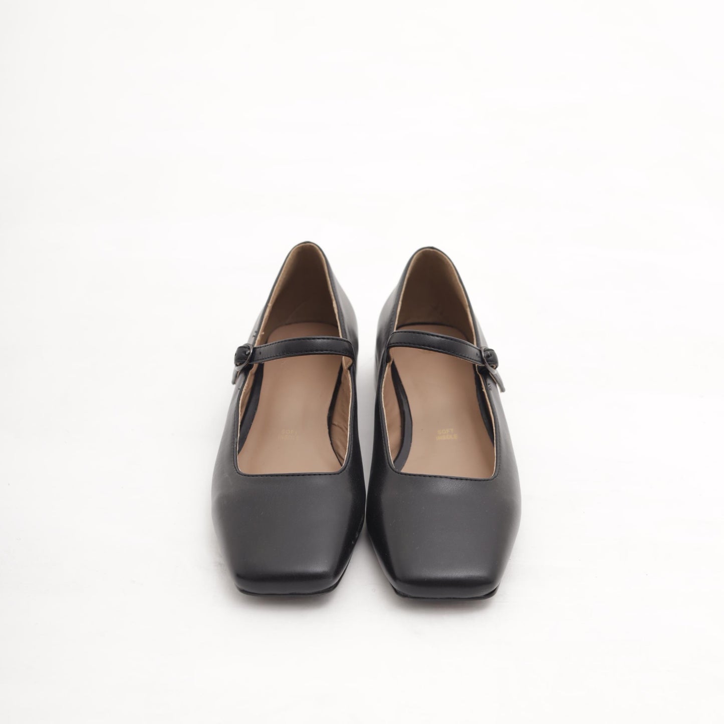 MARY JANE FLAT QUADRATA NERO MP2734-2PUNE CHOCOLA