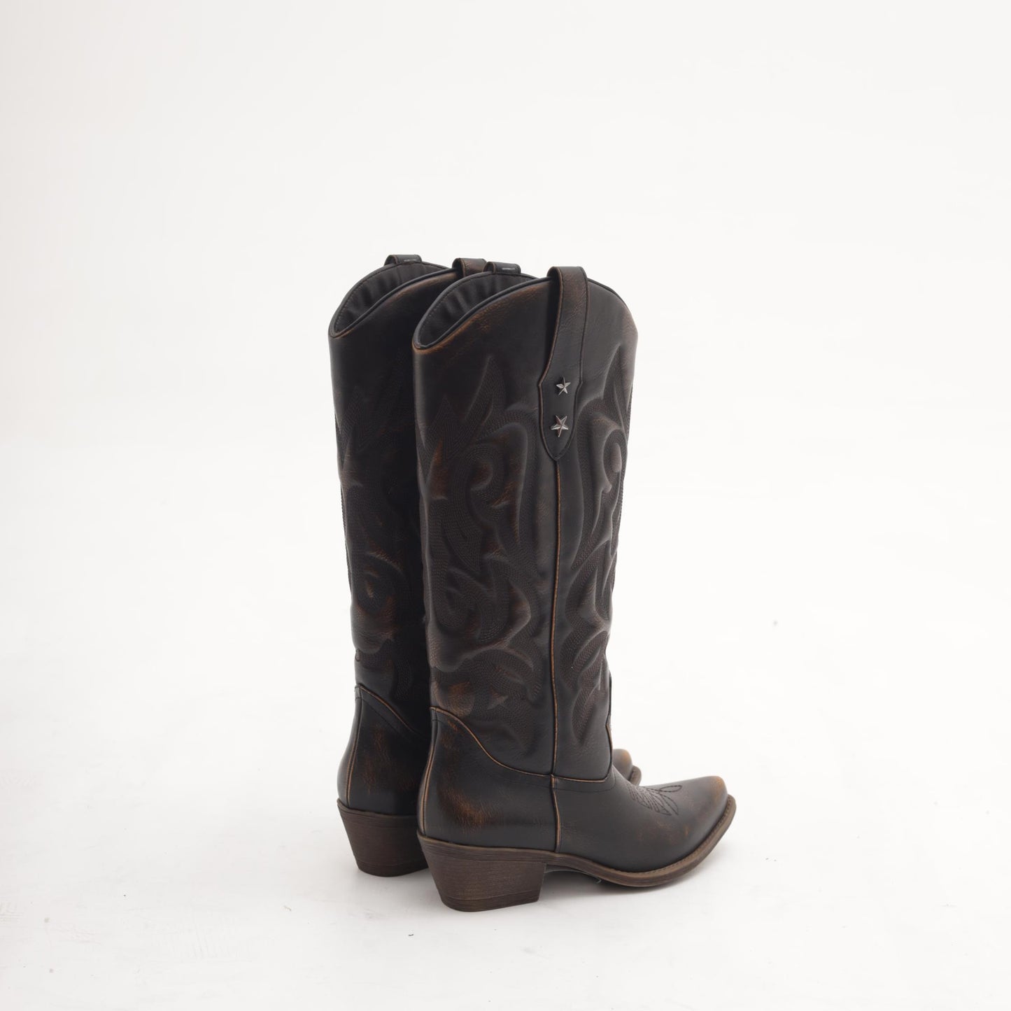 STIVALE CAMPEROS RICAMO STARS TESTA DI MORO MP2705-1PUTM CHOCOLA