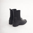 STIVALETTO TEXANO ELASTICI NERO 