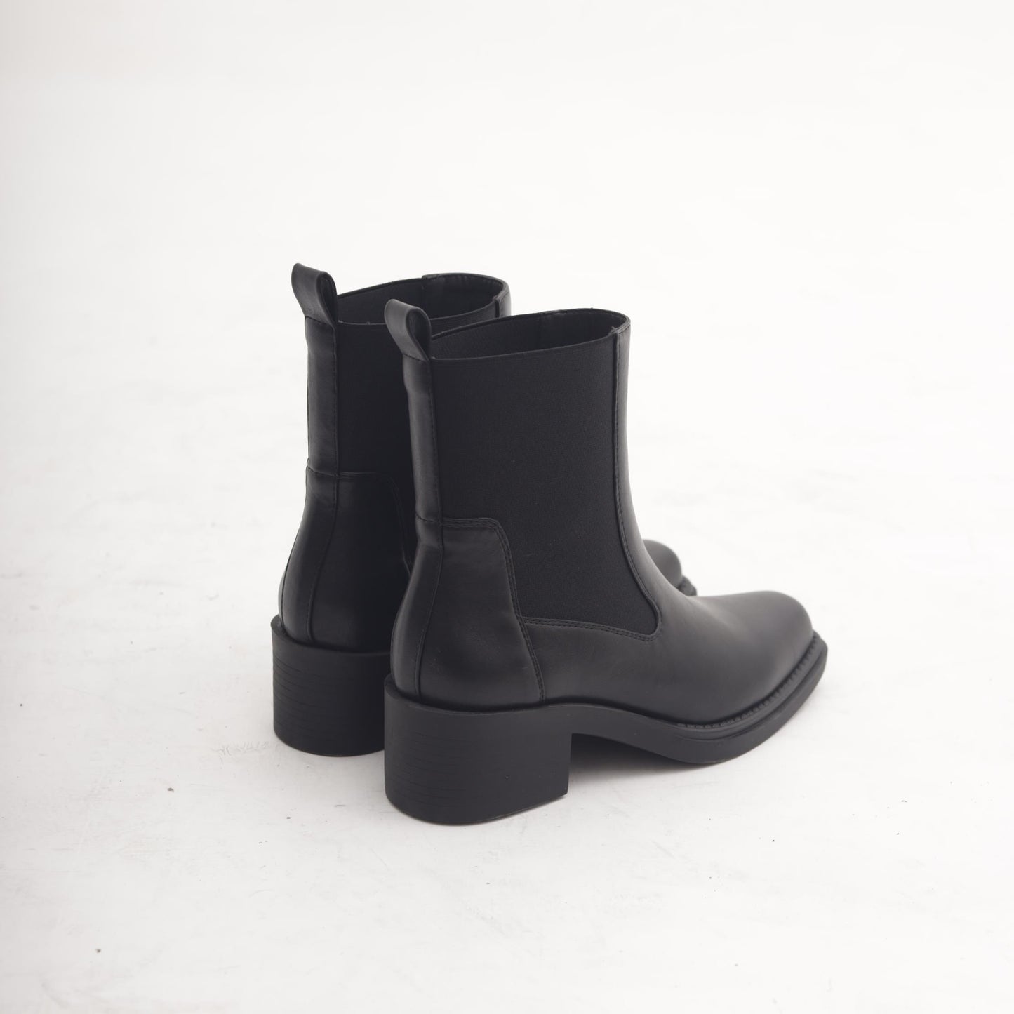 STIVALETTO TEXANO ELASTICI NERO 