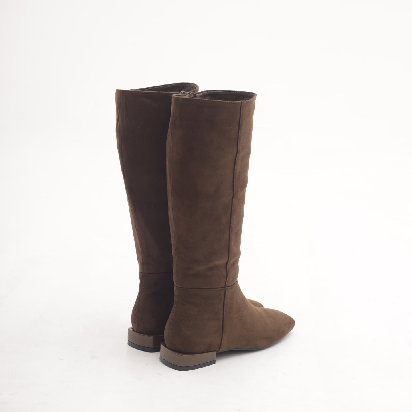STIVALE FLAT LISCIO MARRONE 