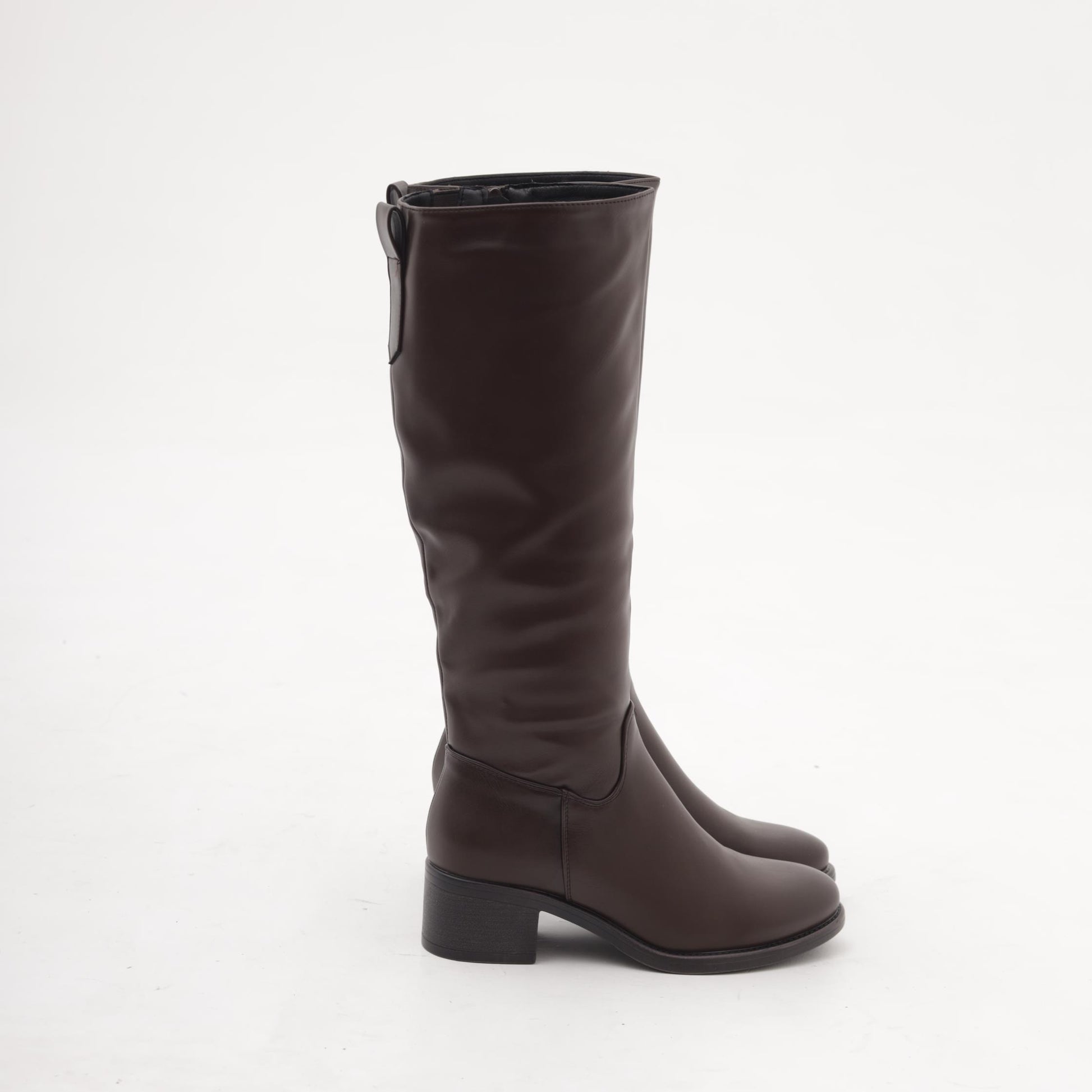 STIVALE ALTO LISCIO TESTA DI MORO MP356-2PUTM CHOCOLA