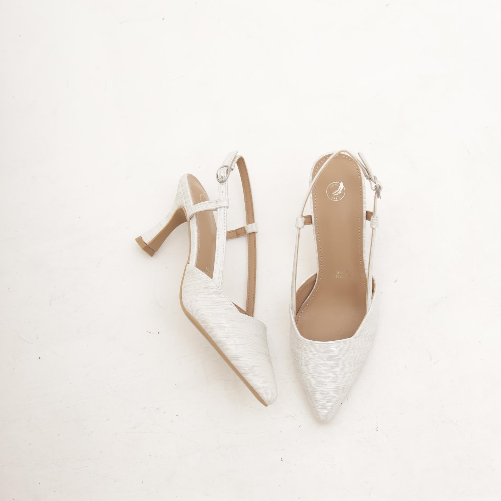 SLINGBACK CHIFFON ARGENTO 