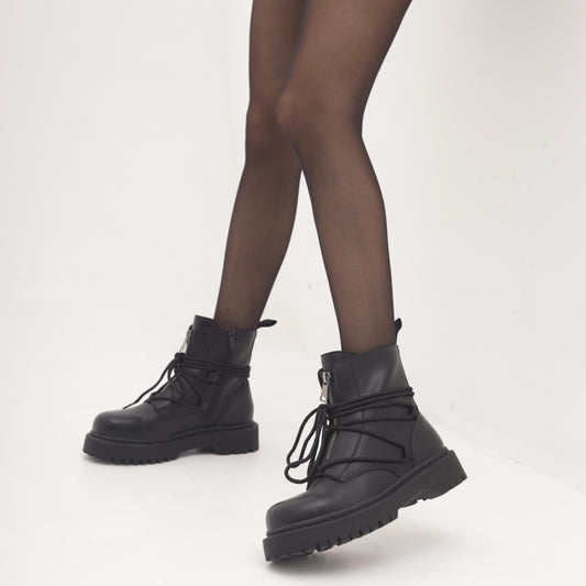 ANFIBIO LACCI E ZIP NERO MP2752-5PUNE CHOCOLA