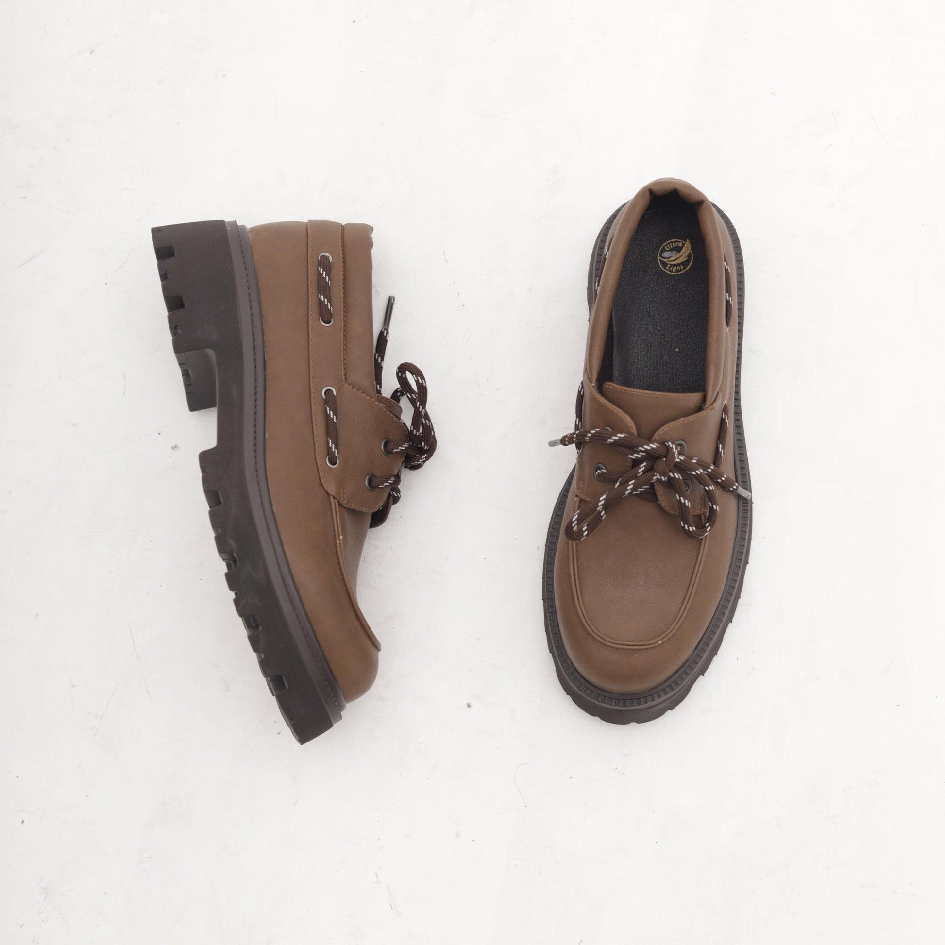 SCARPA STRINGATA VELA CUOIO MP70027-3PCU CHOCOLA