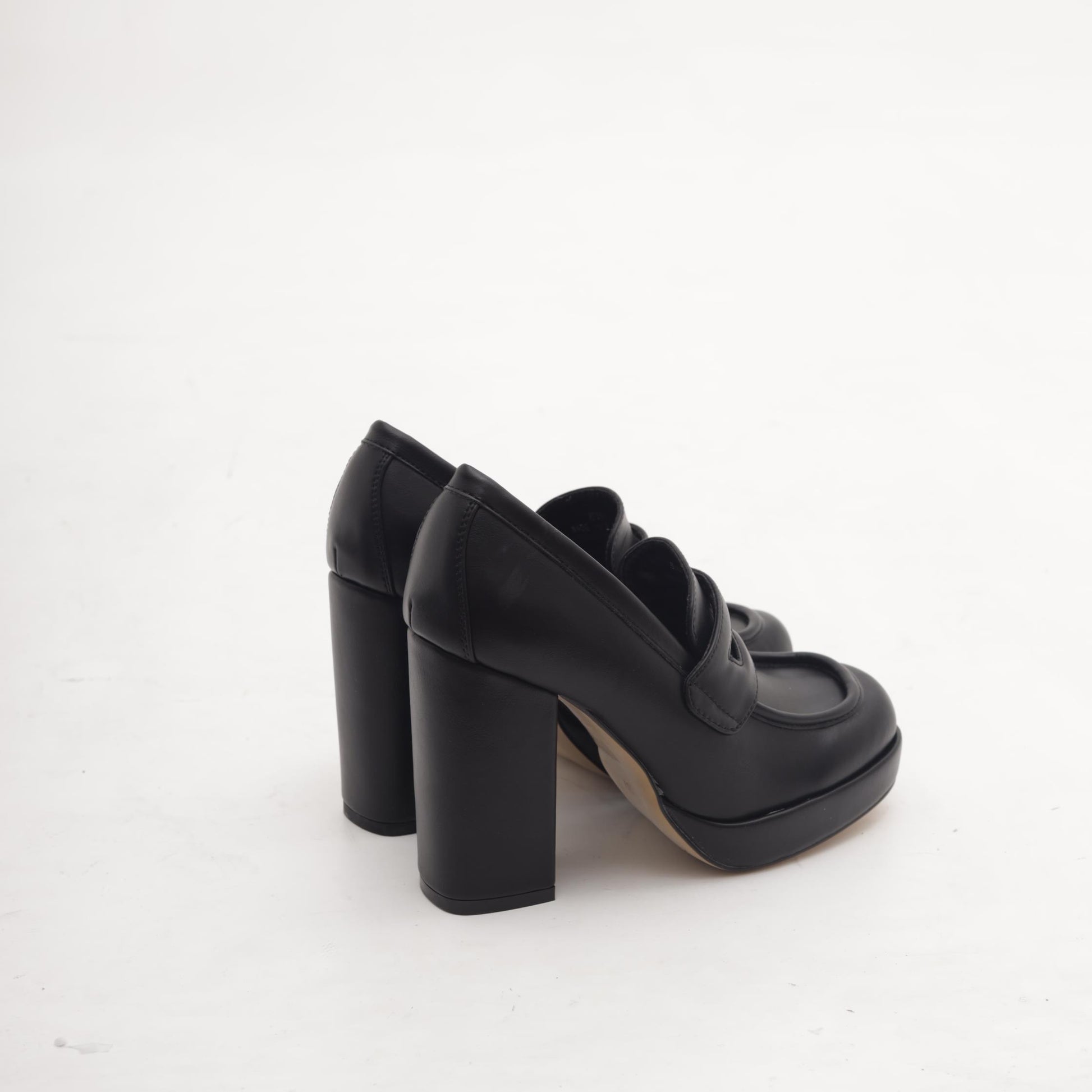 MOCASSINO TACCO ALTO NERO 