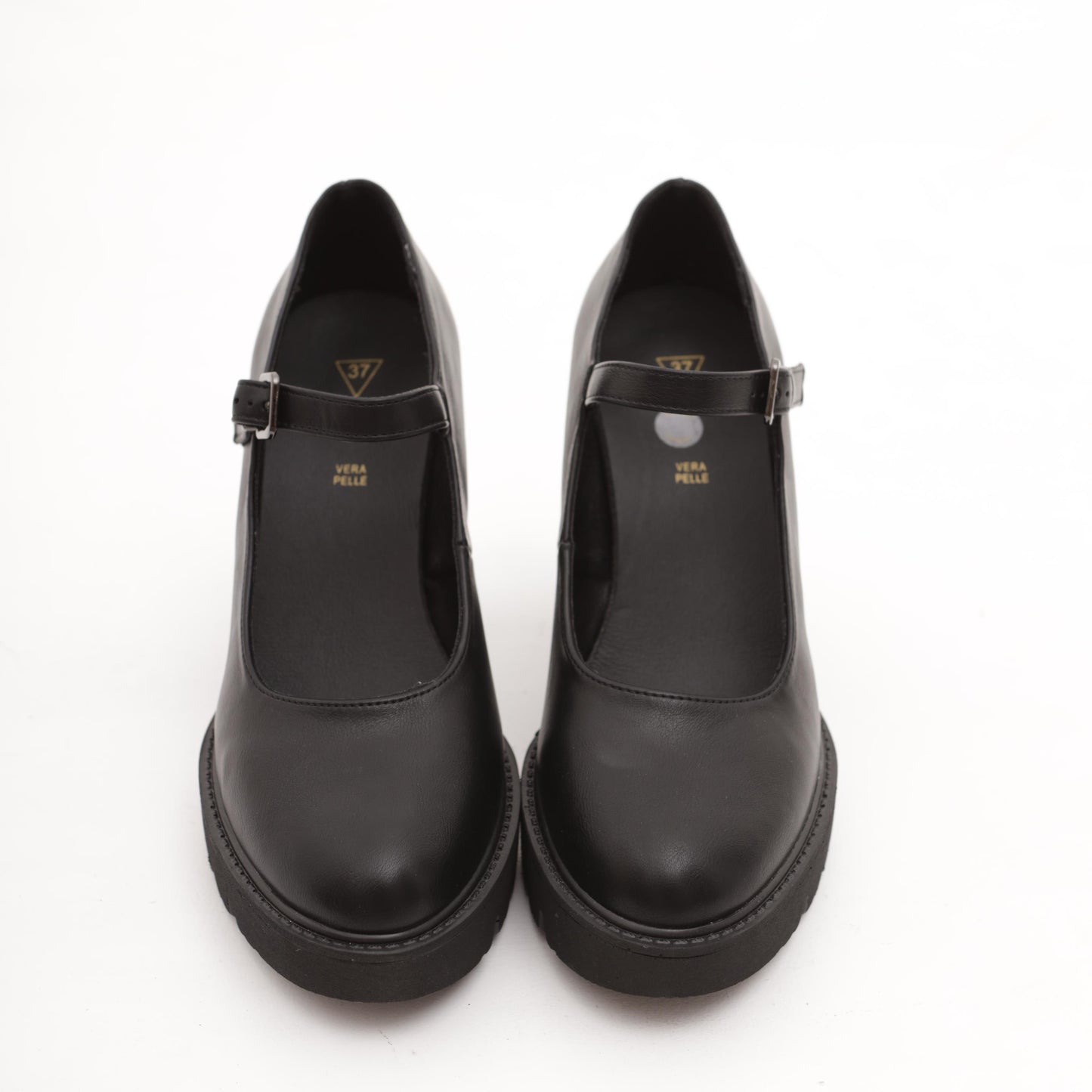 MARY JANE PLATEAU NERO MP70013-1PUN CHOCOLA