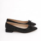 DECOLLETE' FLAT GLITTER NERO 