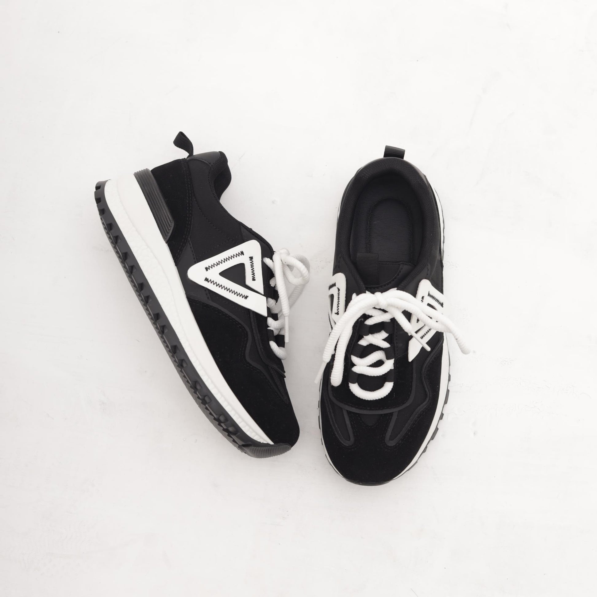 SNEAKERS RUNNING TRIANGLE NERO MP903-5PUNE CHOCOLA