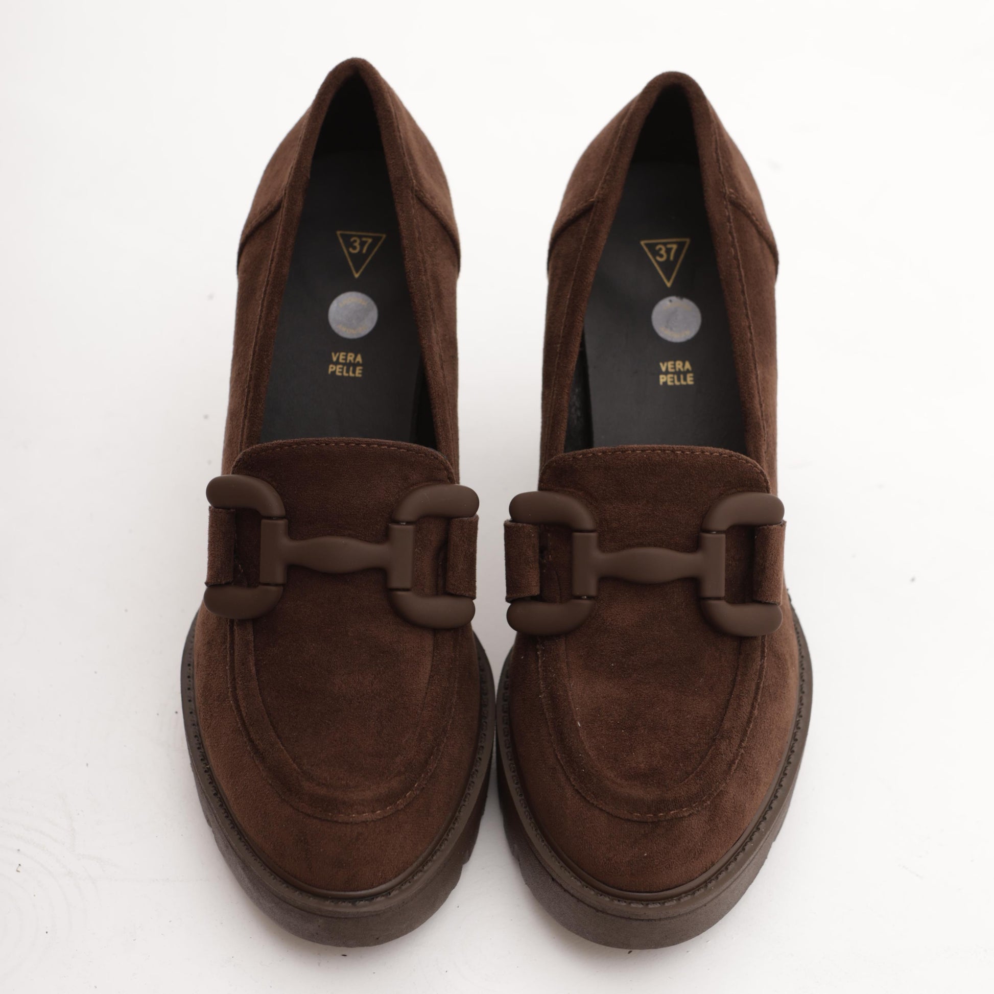 MOCASSINO PLATEAU MORSETTO TESTA DI MORO MP70013MFTM CHOCOLA