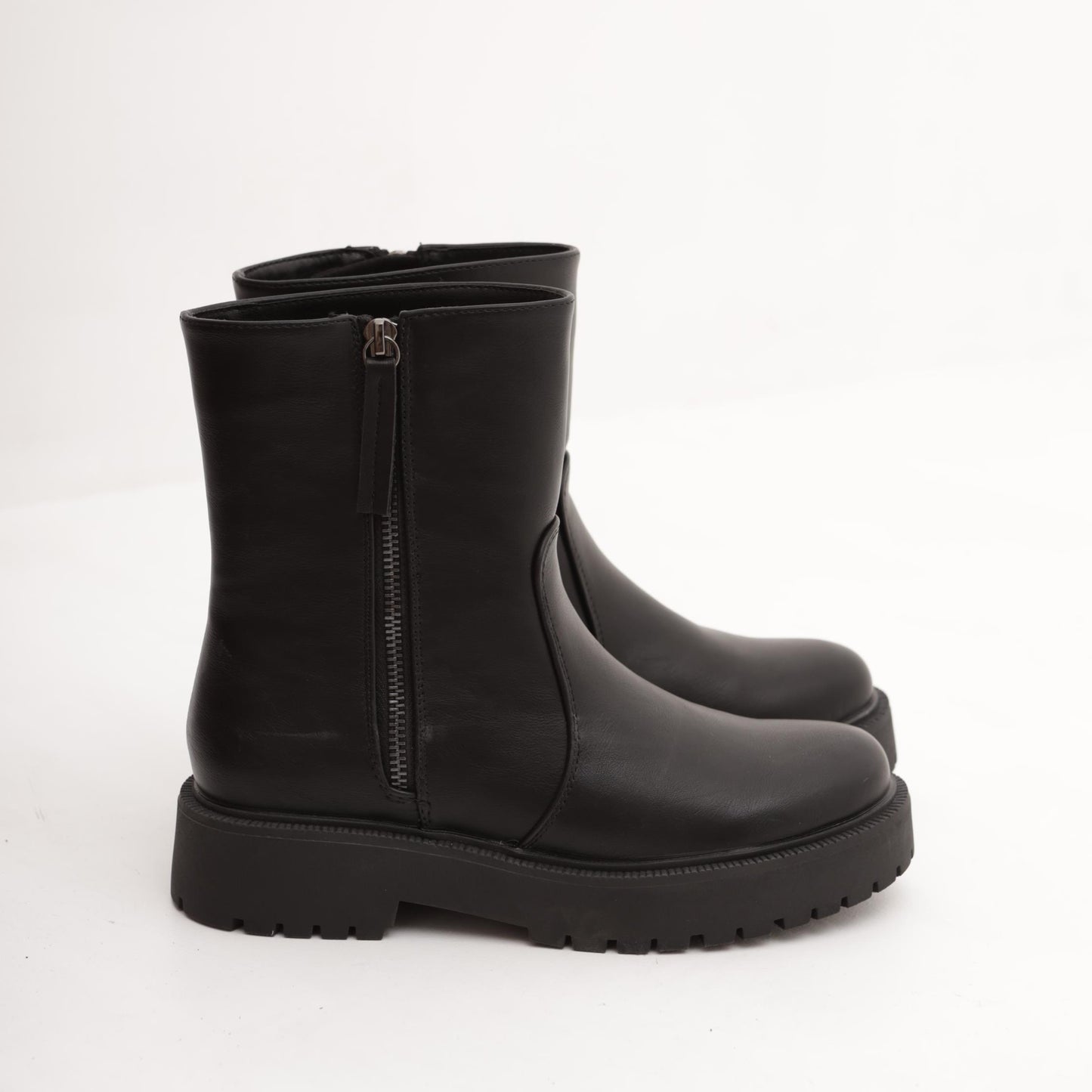 STIVALETTO ZIP ESTERNA NERO 