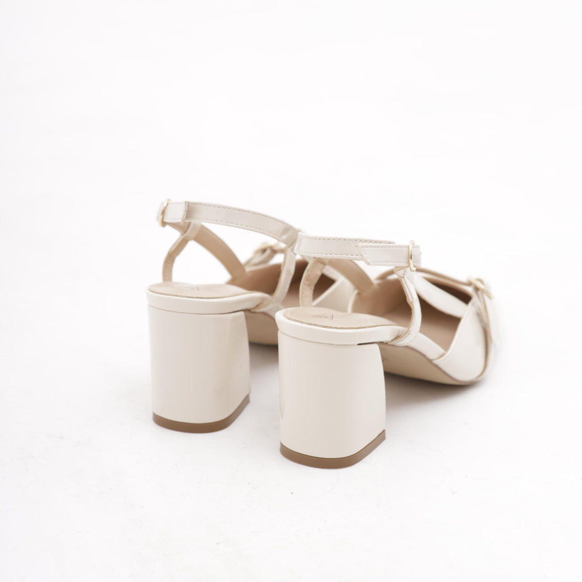 SLINGBACK CINTURINO PANNA 