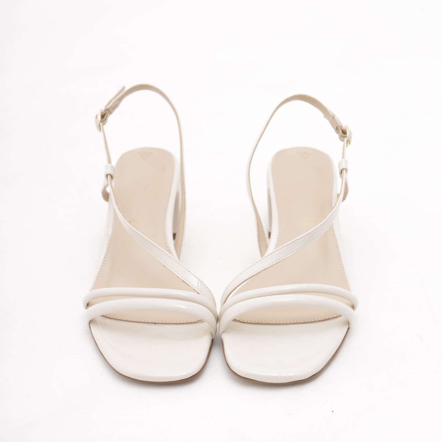 SANDALO FASCETTE VERNICE PANNA 