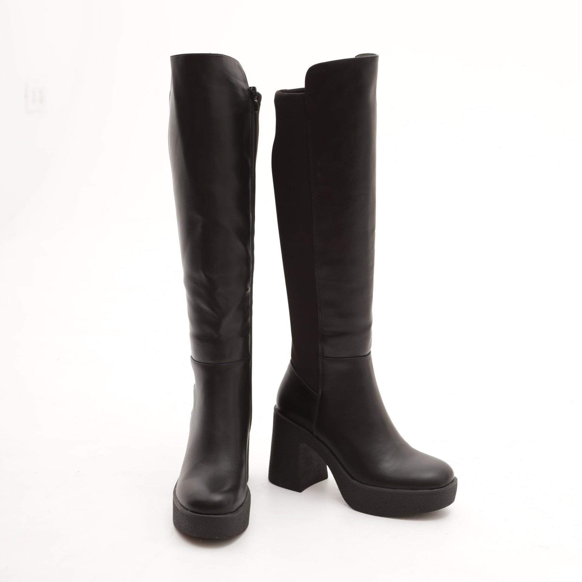 STIVALE CHUNKY STRETCH NERO MP658-1PUNE CHOCOLA