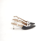 SLINGBACK BICOLORE NERO 