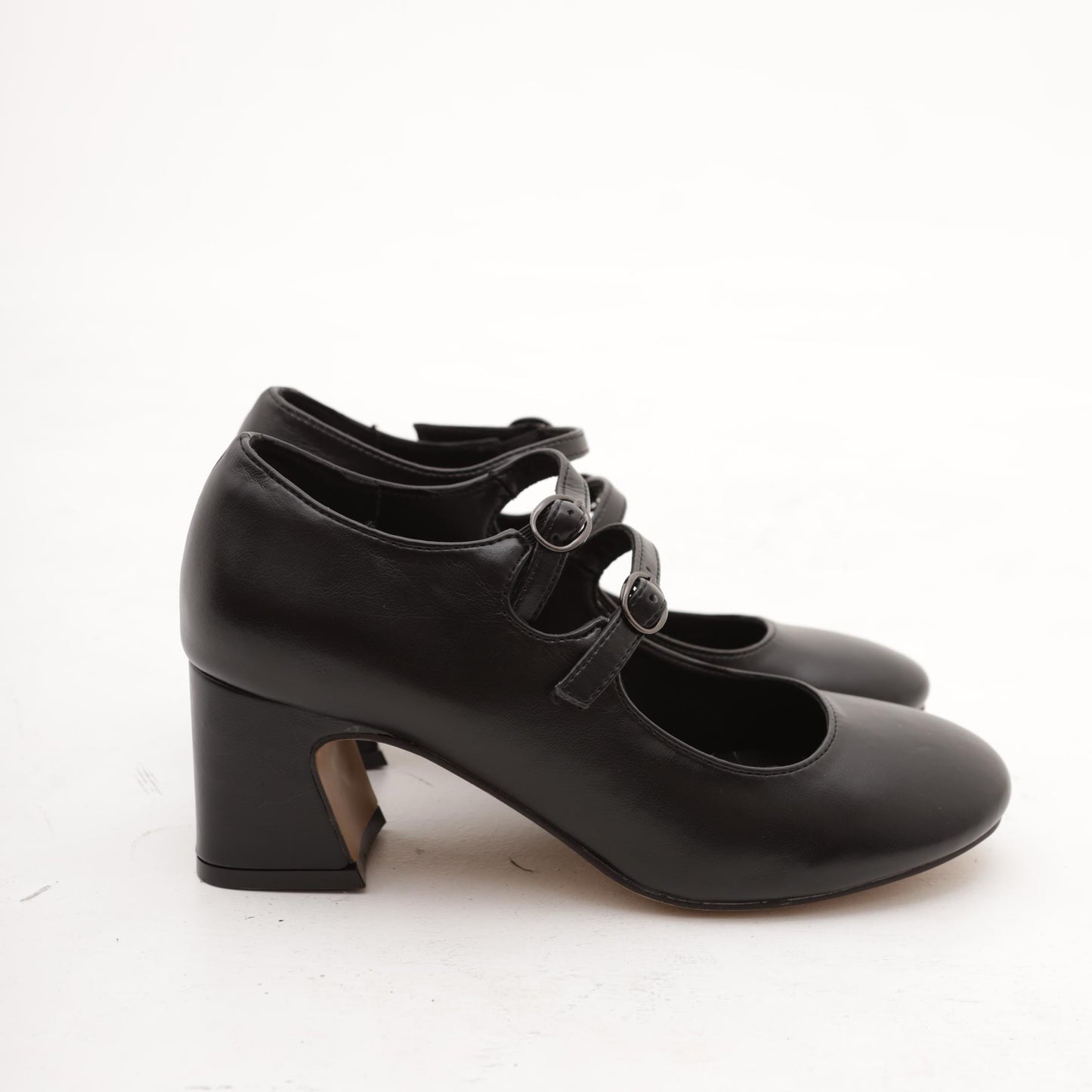 MARY JANE 2 CINTURINI NERO MP70012-1PUN CHOCOLA