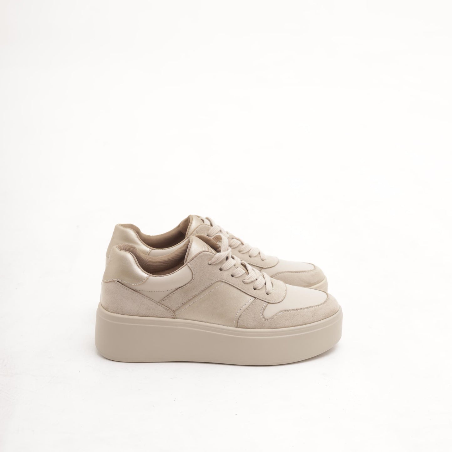 SNEAKERS PLATFORM TAUPE MP2736-1PUTA CHOCOLA