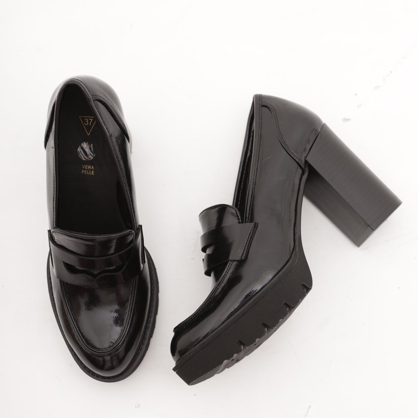 MOCASSINO TACCO E PLATEAU NAPLACK NERO 