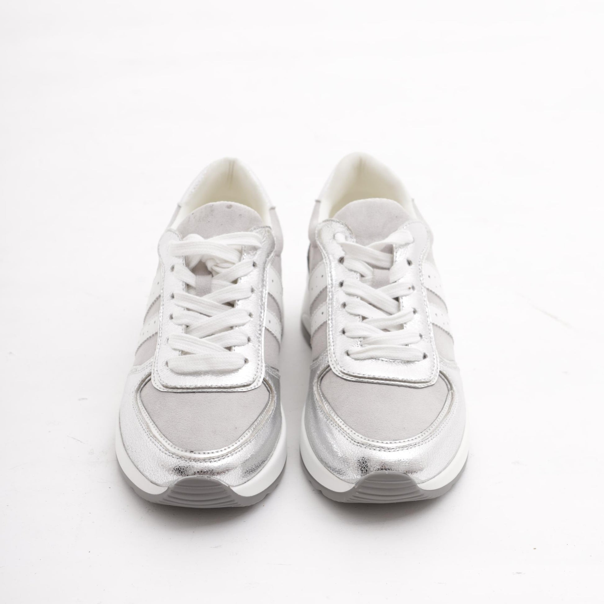 SNEAKERS RUNNING ALTA ARGENTO<BR/> 