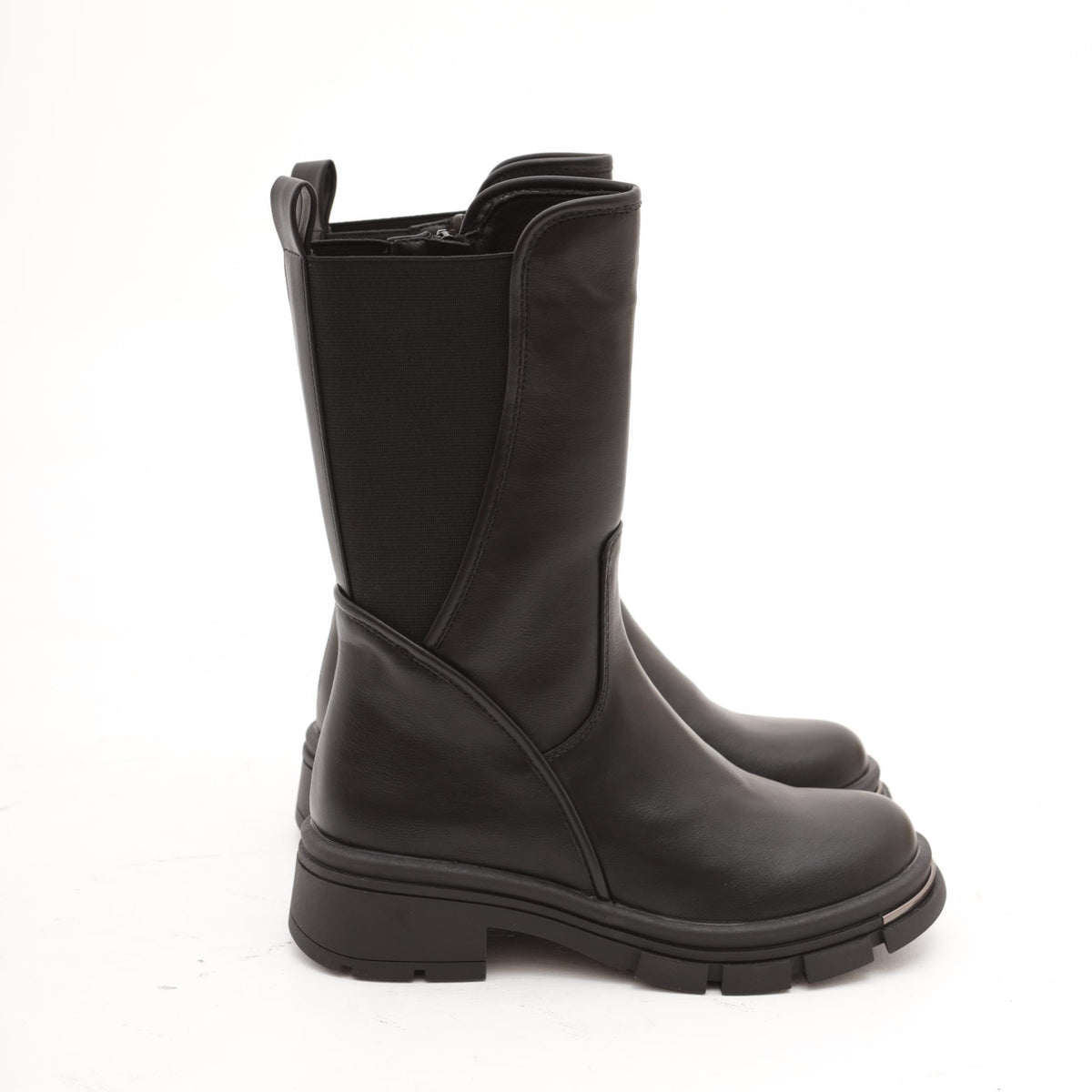 STIVALETTO GAMBALE ELASTICO NERO 