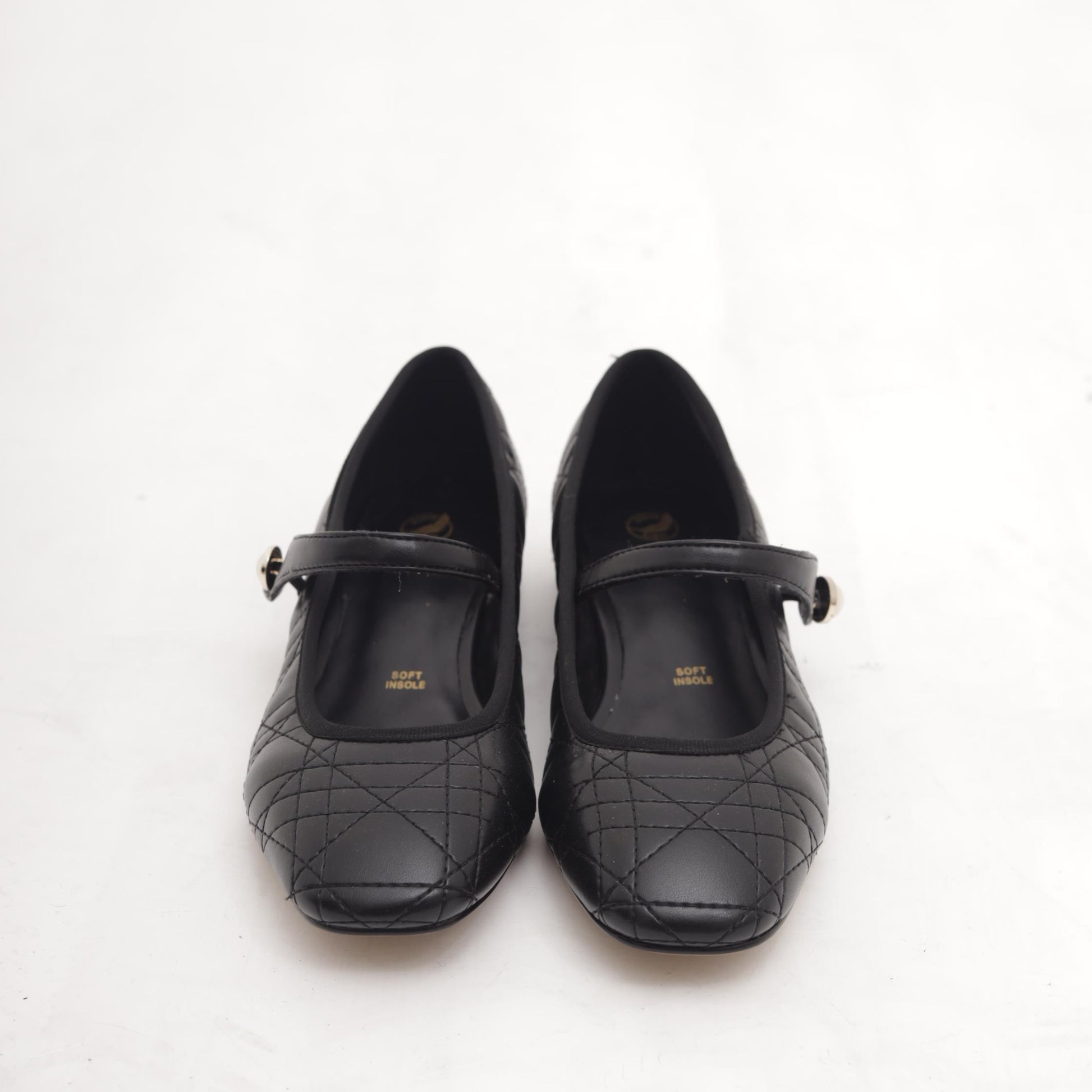 MARY JANE FLAT TRAPUNTATA NERO MP2716-2PUNE CHOCOLA